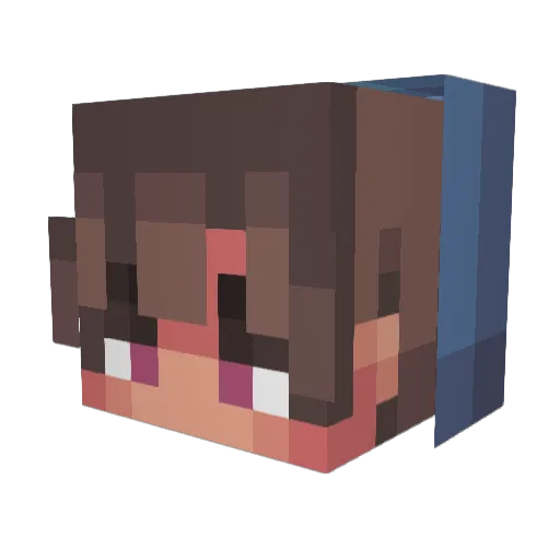 nayibvz Minecraft avatar head, 3D render