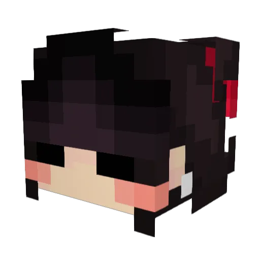 nayiraaa Minecraft avatar head, 3D render