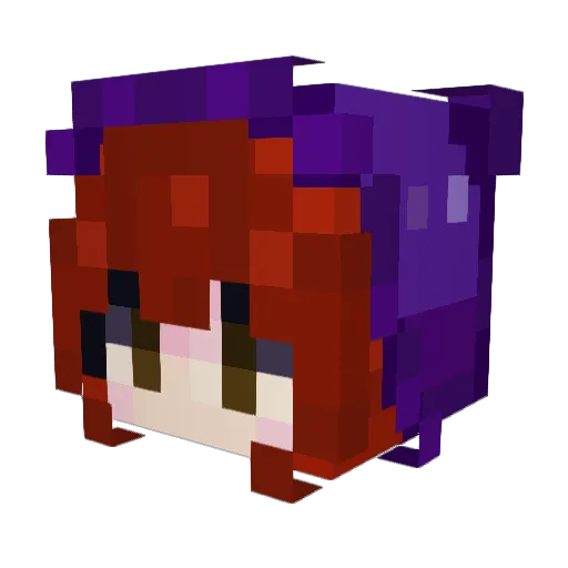 naylzze Minecraft avatar head, 3D render