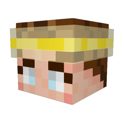 nayshnay Minecraft avatar head, 3D render