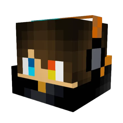 naytix_ytb Minecraft avatar head, 3D render