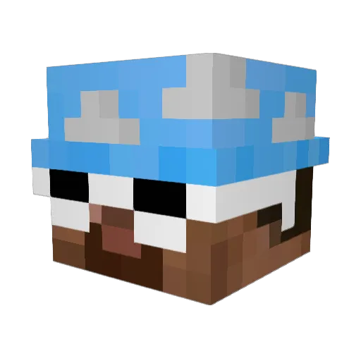 nayto_o Minecraft avatar head, 3D render