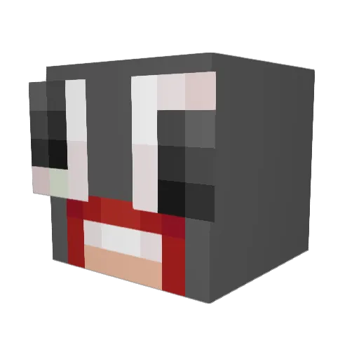 nayumilol Minecraft avatar head, 3D render