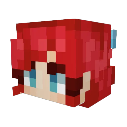 nayway_ Minecraft avatar head, 3D render