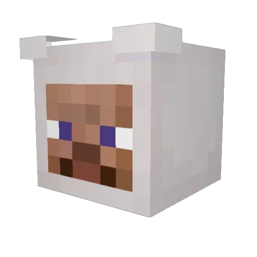 naz_del Minecraft avatar head, 3D render