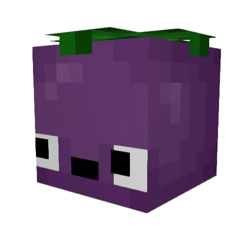 nazaqu Minecraft avatar head, 3D render