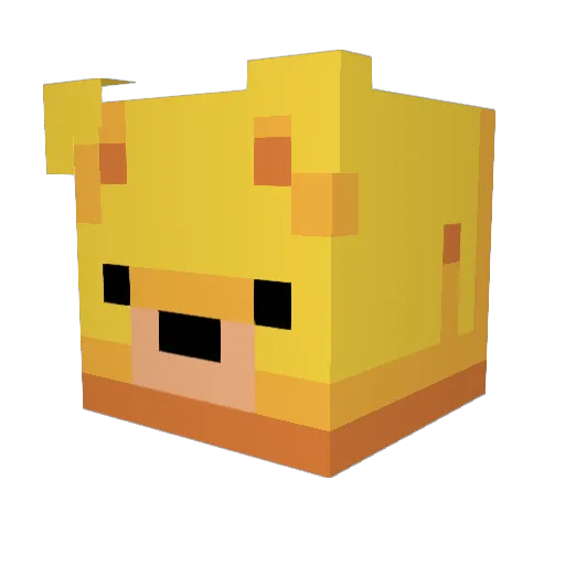 nazcagg Minecraft avatar head, 3D render