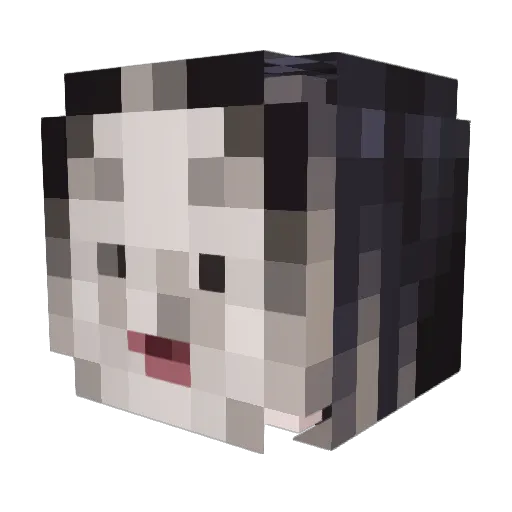 nazero715 Minecraft avatar head, 3D render