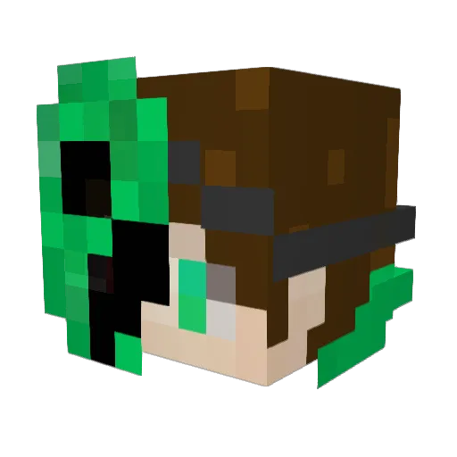 nazo777 Minecraft avatar head, 3D render