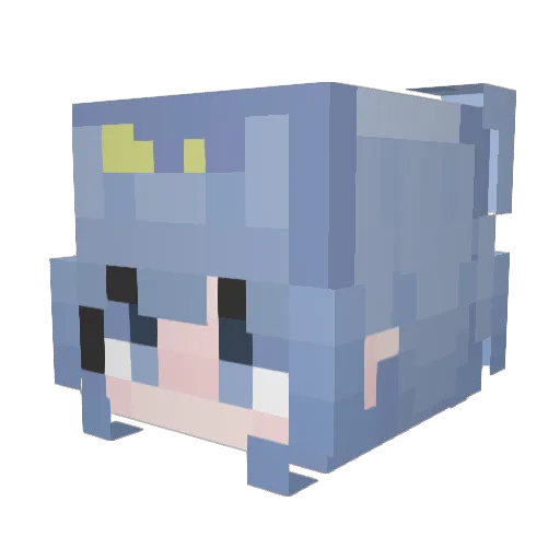 nazonobasho Minecraft avatar head, 3D render