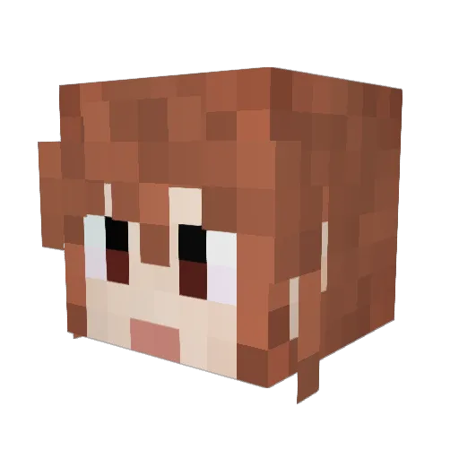 nazu0_0 Minecraft avatar head, 3D render