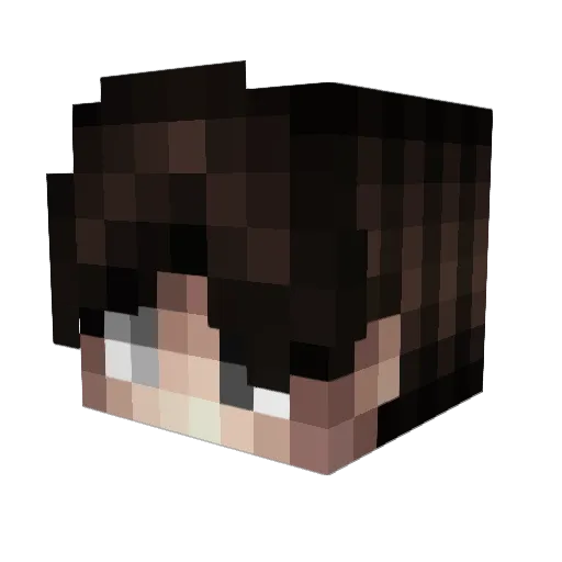 nazzzgalu Minecraft avatar head, 3D render