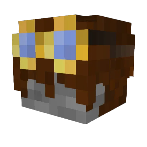 nb286 Minecraft avatar head, 3D render