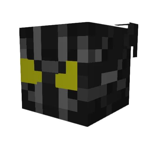nbaker Minecraft avatar head, 3D render