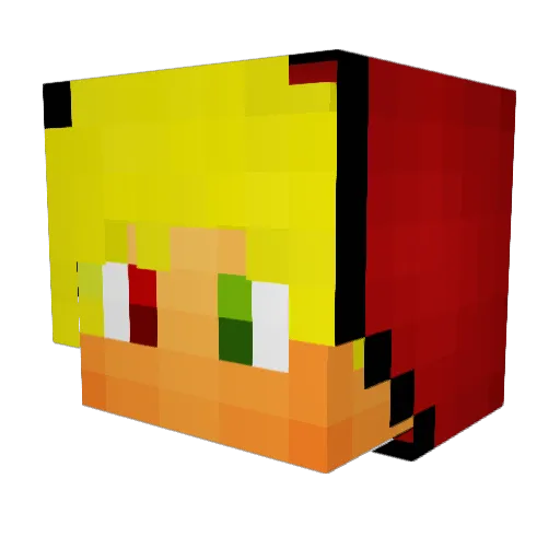 nbbyzoo Minecraft avatar head, 3D render