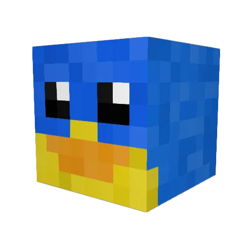 nbhc Minecraft avatar head, 3D render