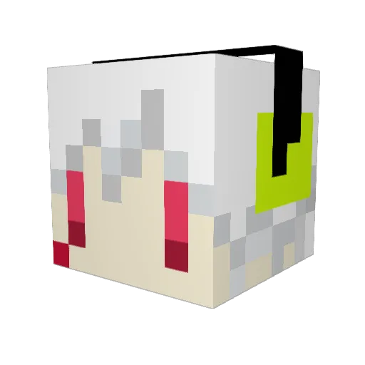nbryoma Minecraft avatar head, 3D render