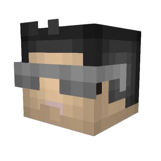 nbw2000 Minecraft avatar head, 3D render