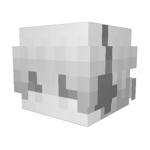 nc1xoz Minecraft avatar head, 3D render