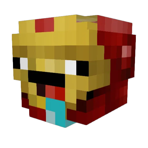 ncal47 Minecraft avatar head, 3D render