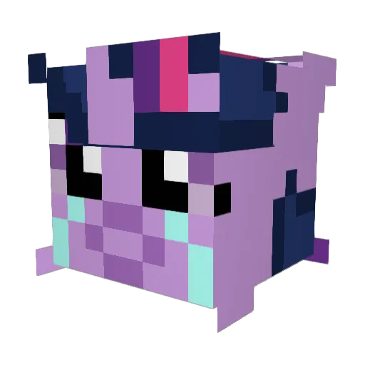 nctherite Minecraft avatar head, 3D render