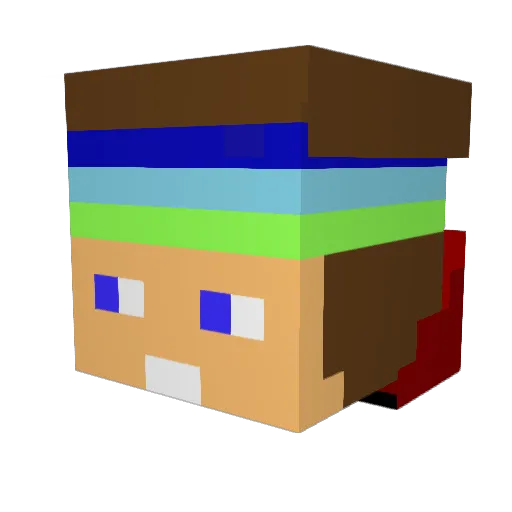 ncx4 Minecraft avatar head, 3D render