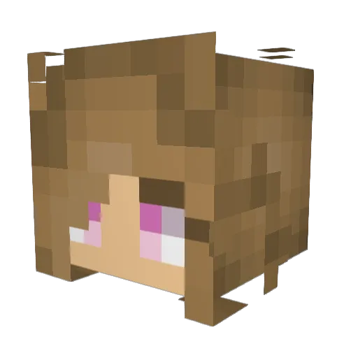 ncxe Minecraft avatar head, 3D render