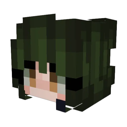 ncxl_ Minecraft avatar head, 3D render