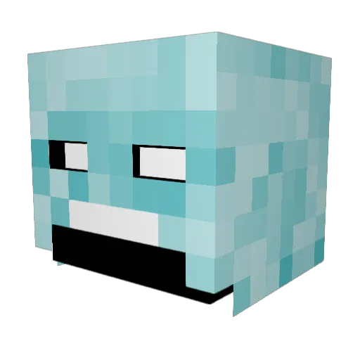 nda23 Minecraft avatar head, 3D render