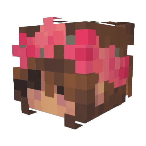 ndmenkee Minecraft avatar head, 3D render