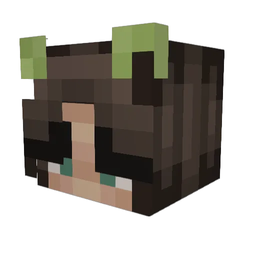 ndmngz Minecraft avatar head, 3D render