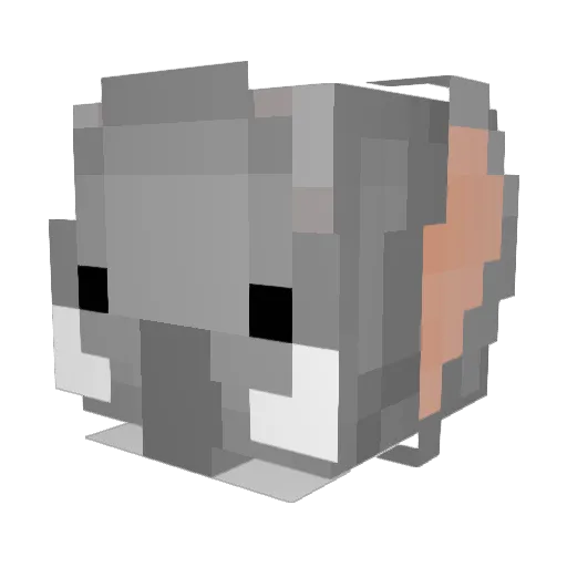 ndogndog11 Minecraft avatar head, 3D render