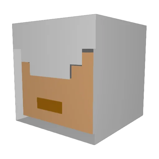 ndoremus Minecraft avatar head, 3D render