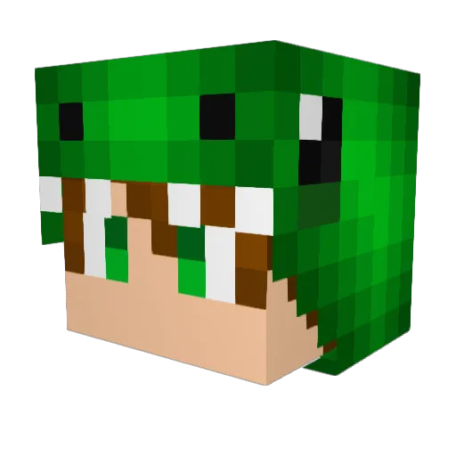 ndrdpnzn Minecraft avatar head, 3D render