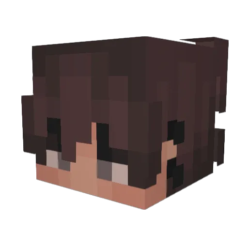 ndreya Minecraft avatar head, 3D render