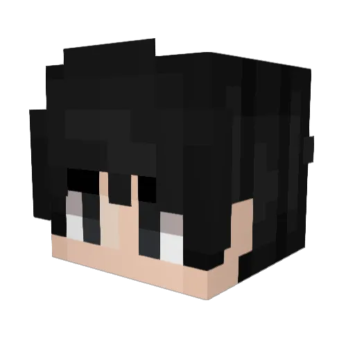 ndsy Minecraft avatar head, 3D render