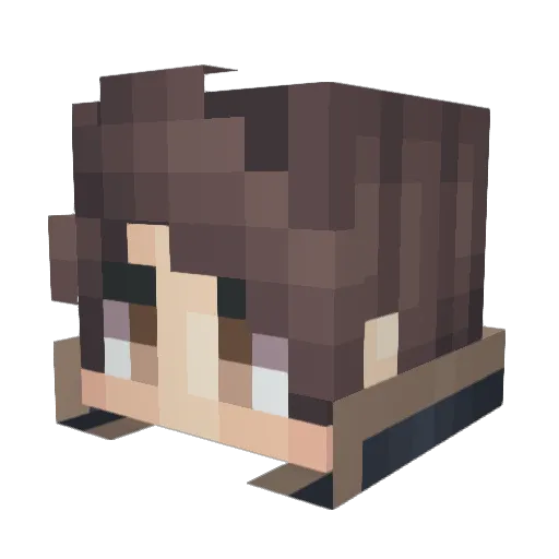 ne1mnn Minecraft avatar head, 3D render