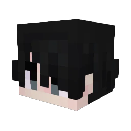 ne9oi Minecraft avatar head, 3D render