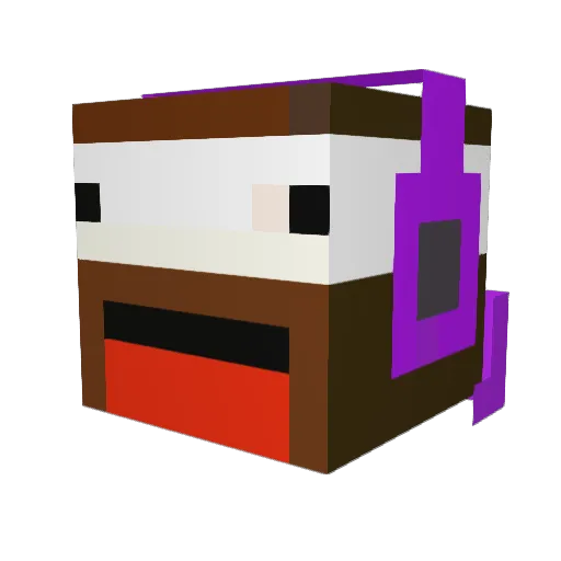 ne_rada Minecraft avatar head, 3D render