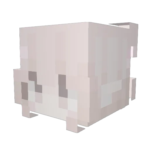 neachu Minecraft avatar head, 3D render