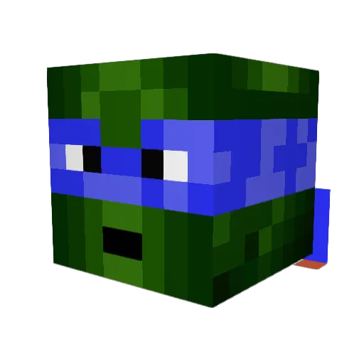 neaco Minecraft avatar head, 3D render
