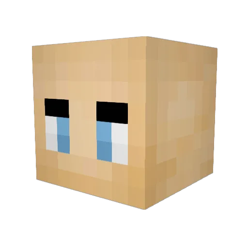 neal0 Minecraft avatar head, 3D render