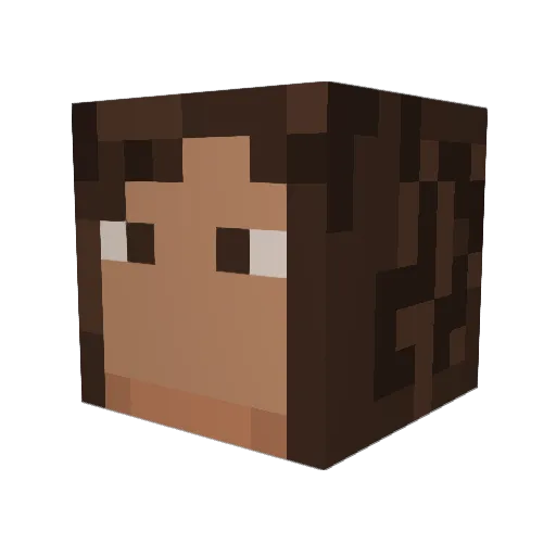neaxu Minecraft avatar head, 3D render