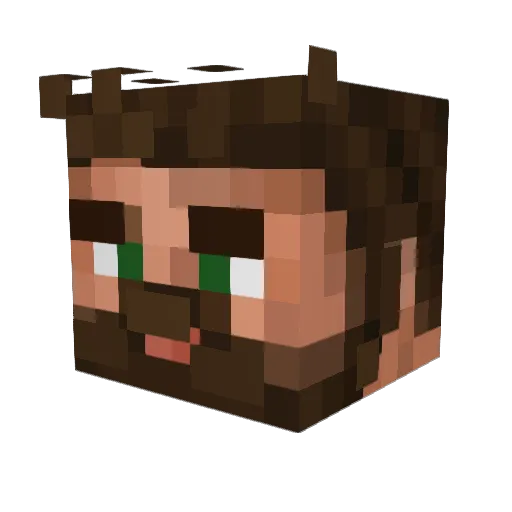 neayof Minecraft avatar head, 3D render