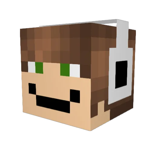 neb420 Minecraft avatar head, 3D render