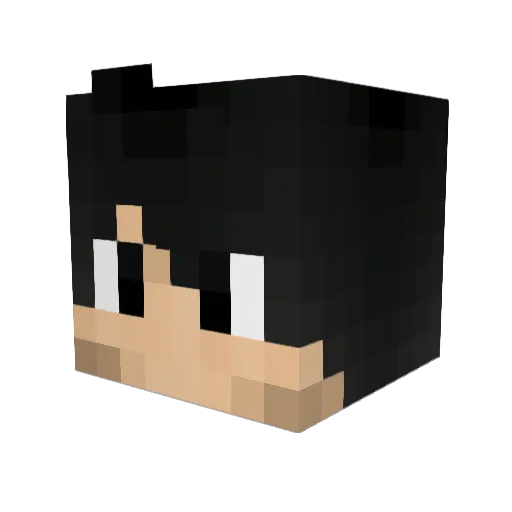 neb__o Minecraft avatar head, 3D render