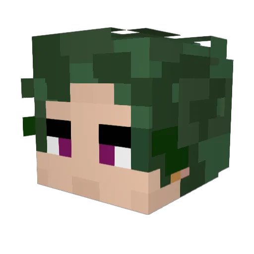 nebatoha Minecraft avatar head, 3D render