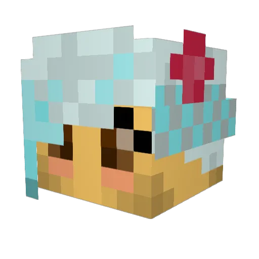nebby777 Minecraft avatar head, 3D render