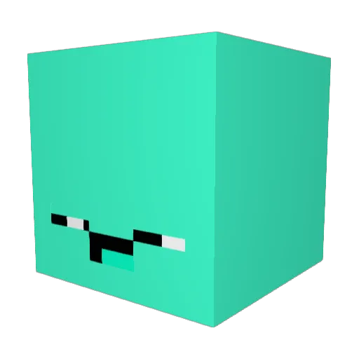nebelBiene Minecraft avatar head, 3D render