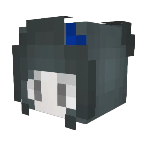 nebeu70 Minecraft avatar head, 3D render